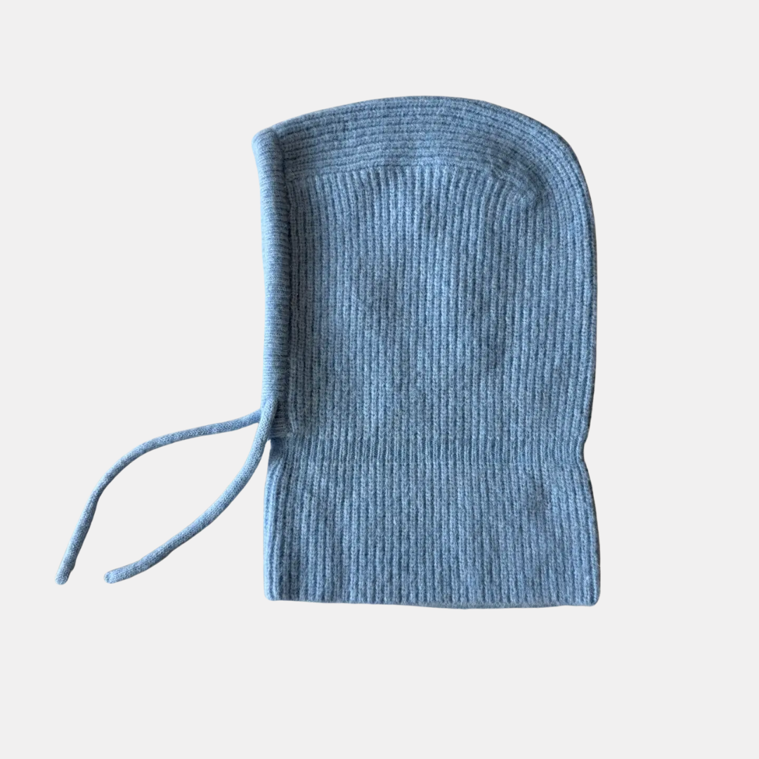 Sky Blue Knit Hood