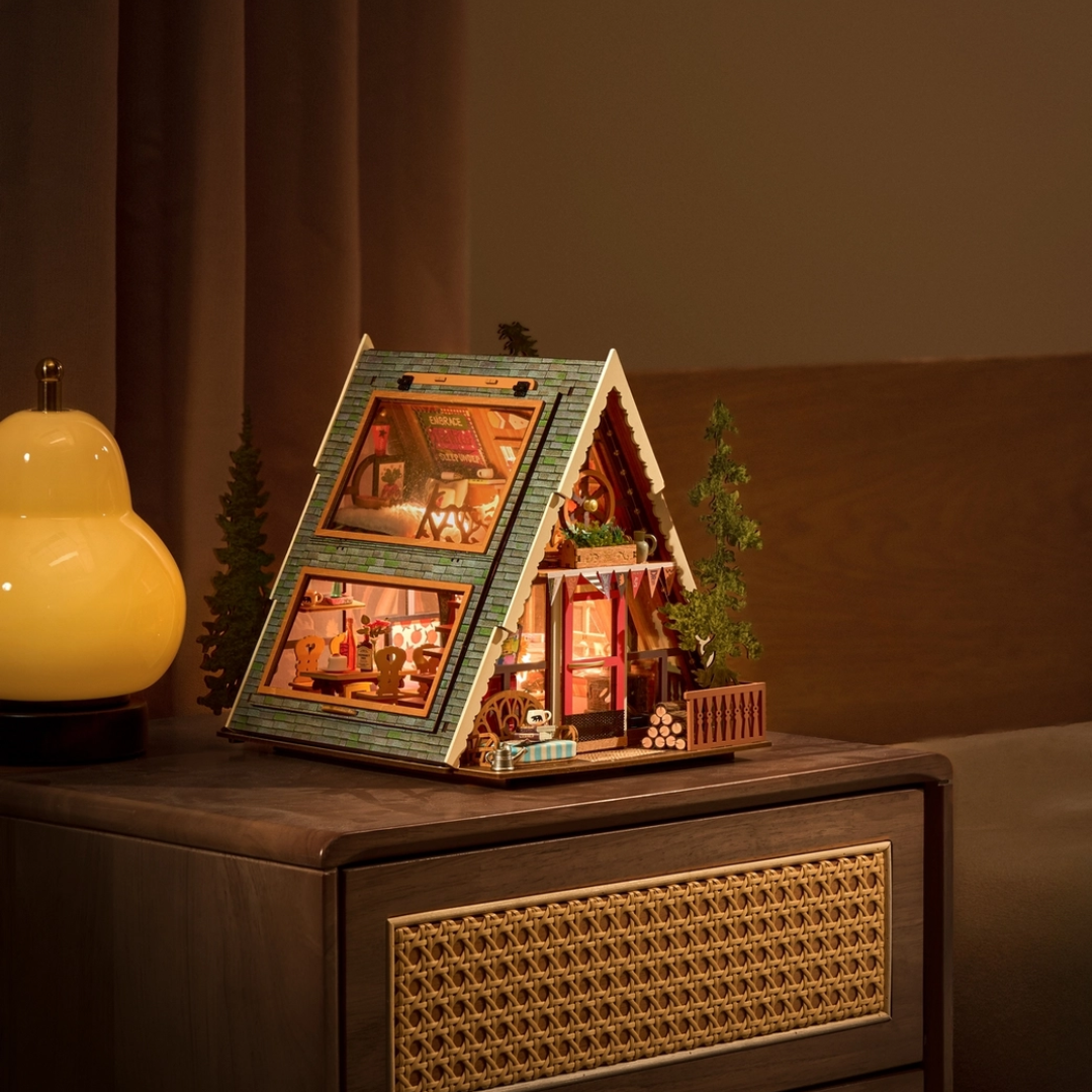 A-Frame Cabin DIY Miniature Kit