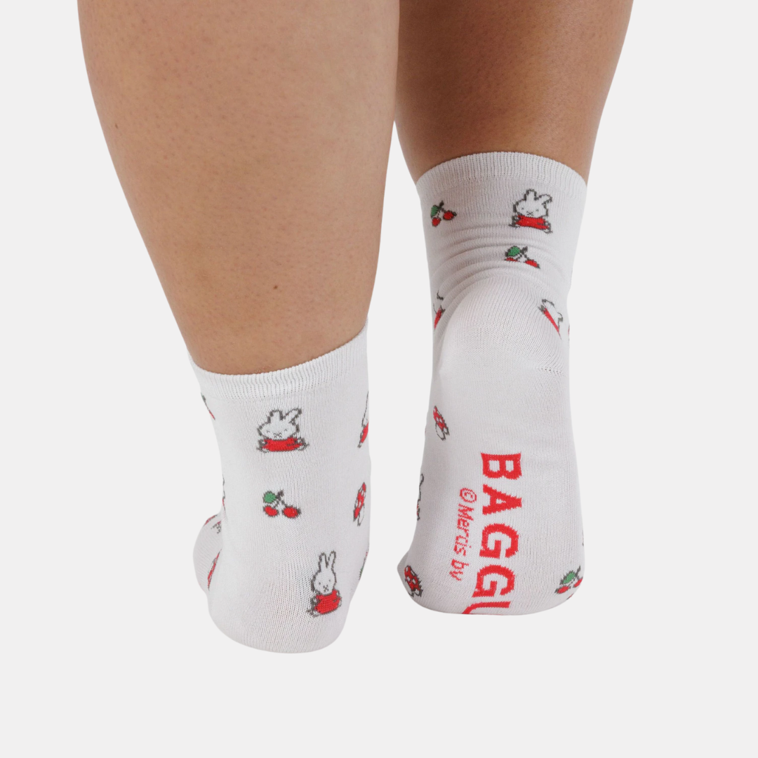White Miffy Crew Socks