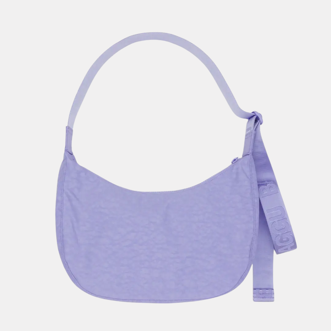 Embroidered My Melody Strawberry Medium Nylon Crescent Bag