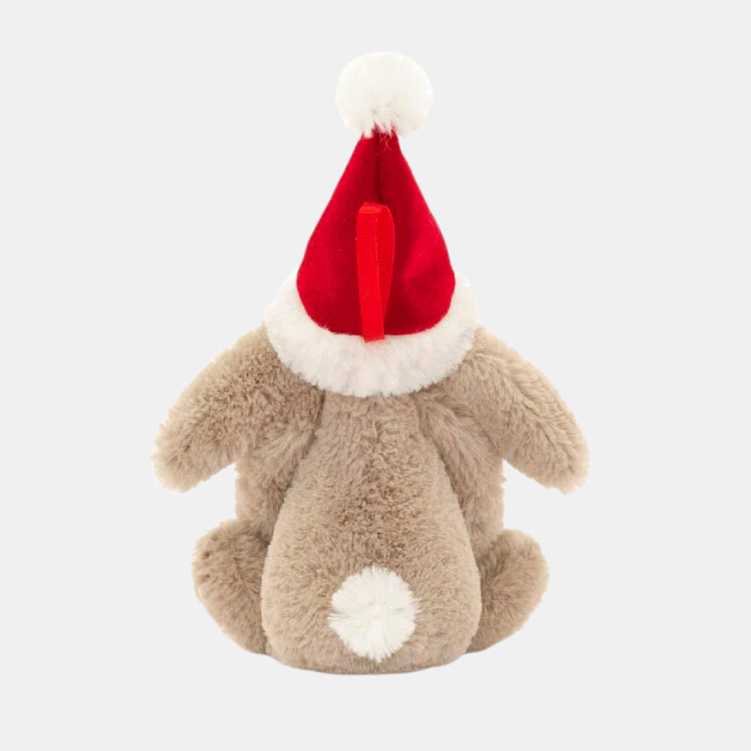 Bashful Christmas Bunny Ornament
