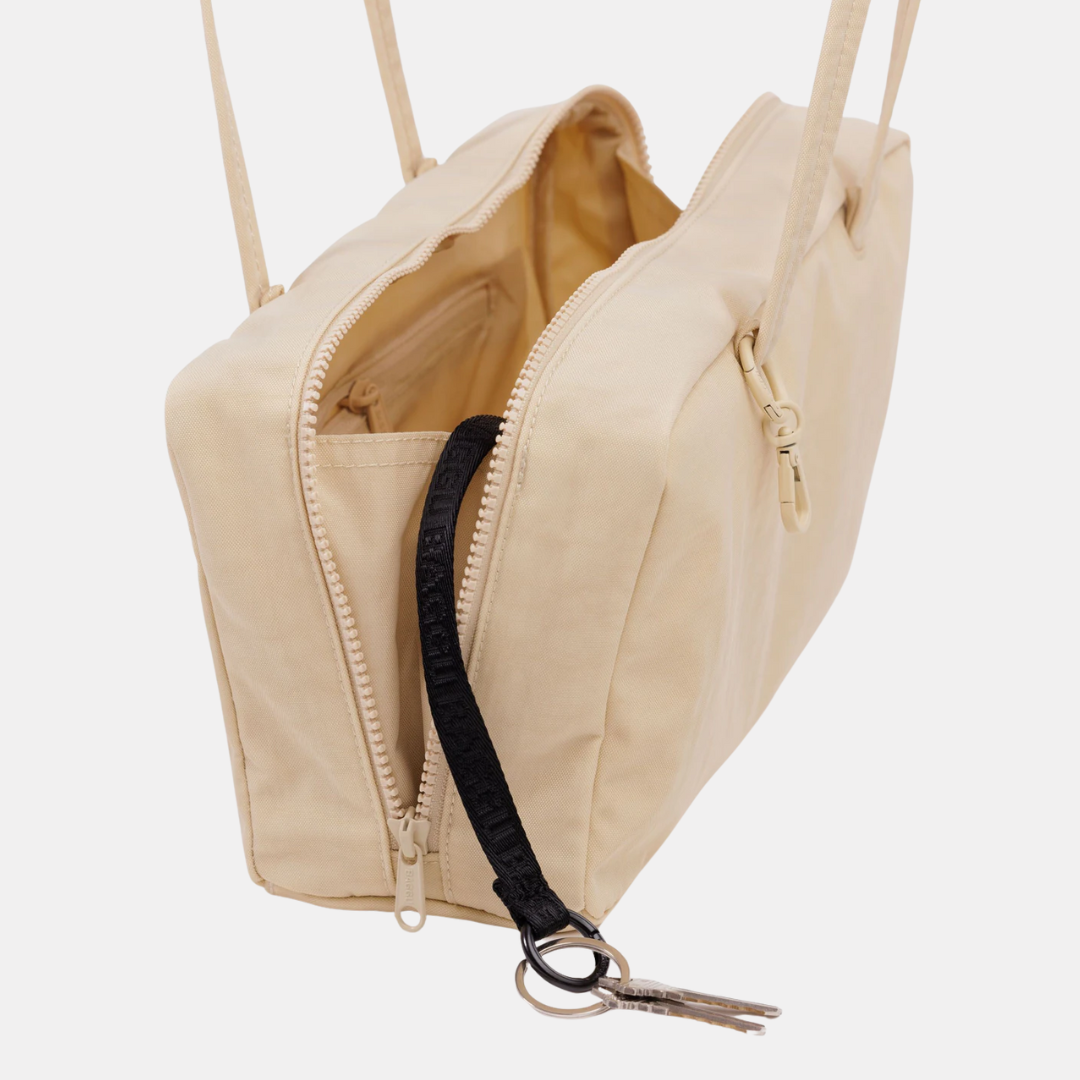 Custard Small Nylon Bowler Bag
