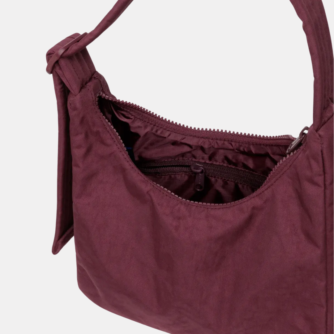 Mahogany Mini Nylon Shoulder Bag