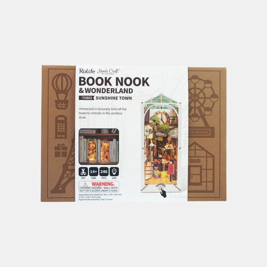 Sunshine Town Book Nook DIY Miniature Kit