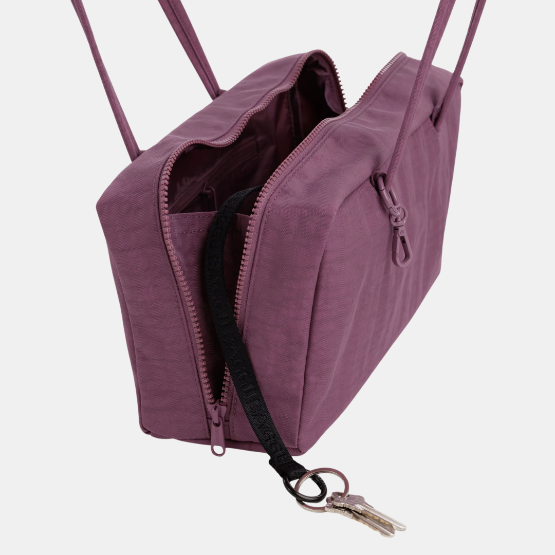 Wild Plum Nylon Bowler Bag