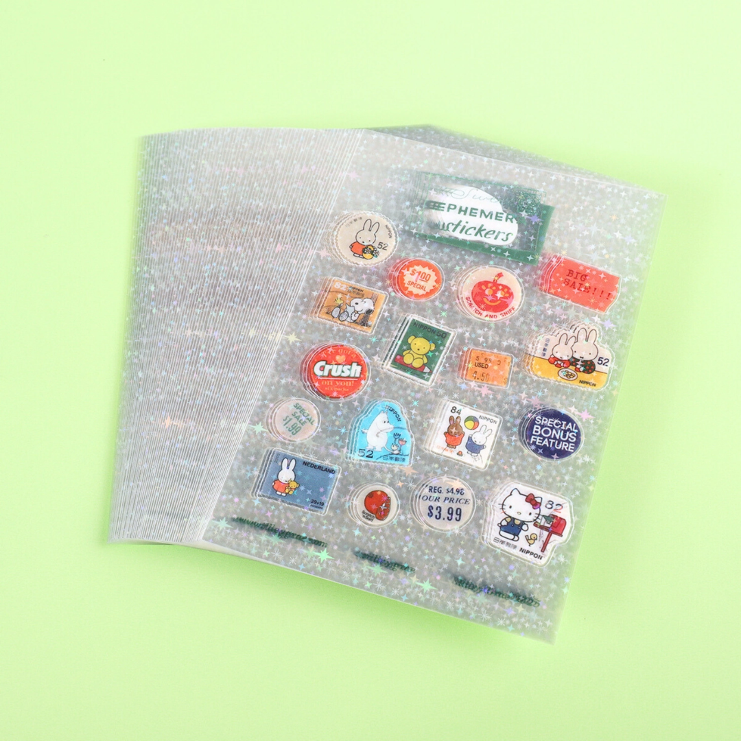 Sweet Ephemera Sticker Sheet