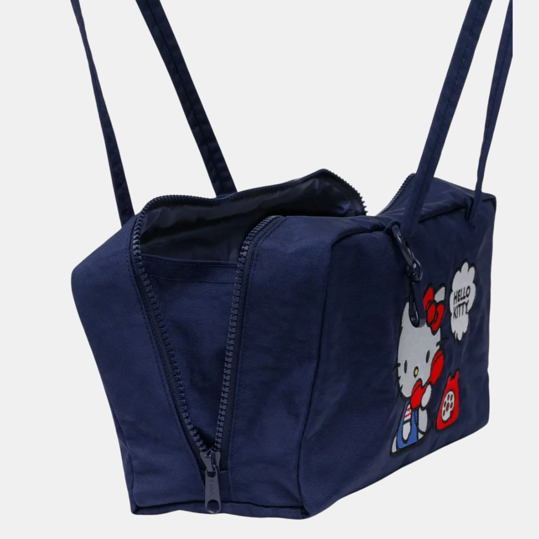 Embroidered Hello Kitty Phone Small Nylon Bowler Bag