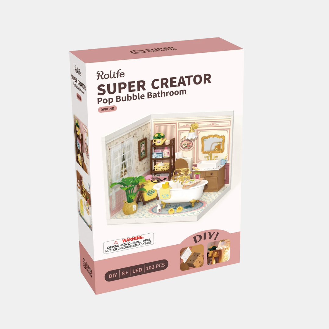 Pop Bubble Bathroom DIY Miniature Kit