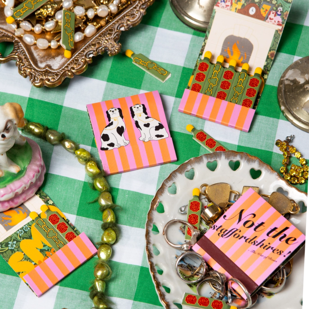 Staffordshire Dog Matchbook