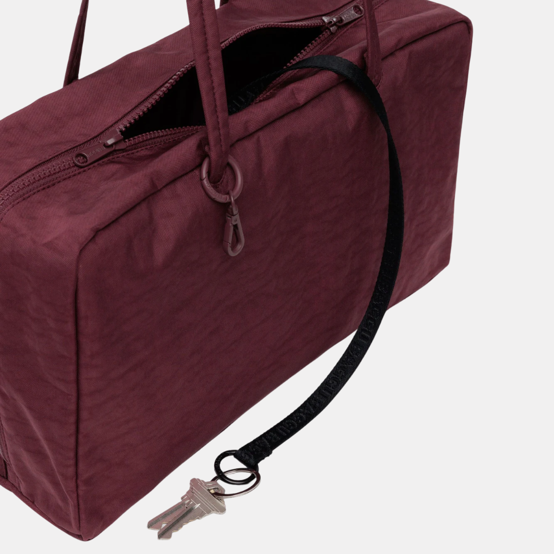 Mahogany Medium Nylon Bowler Bag