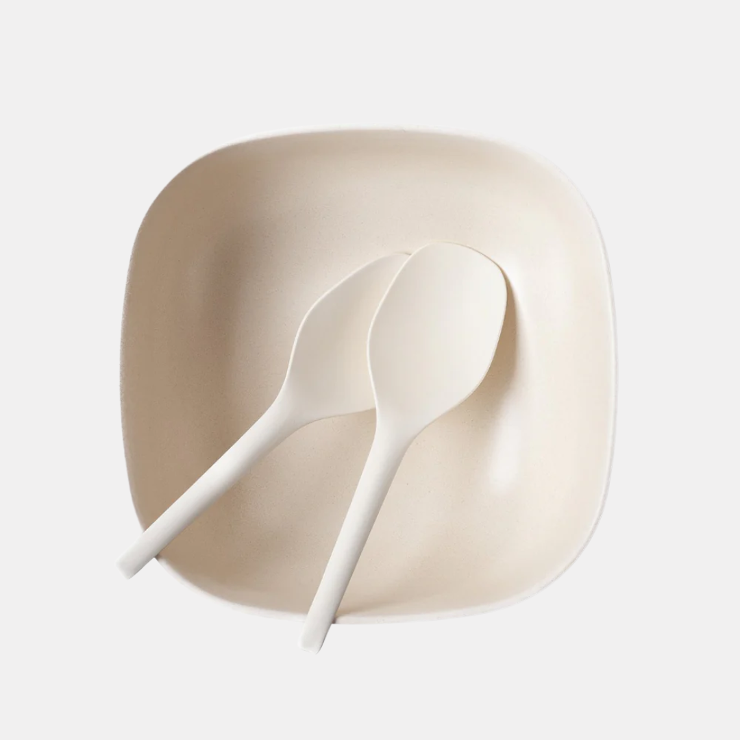 Large White Salad Bowl