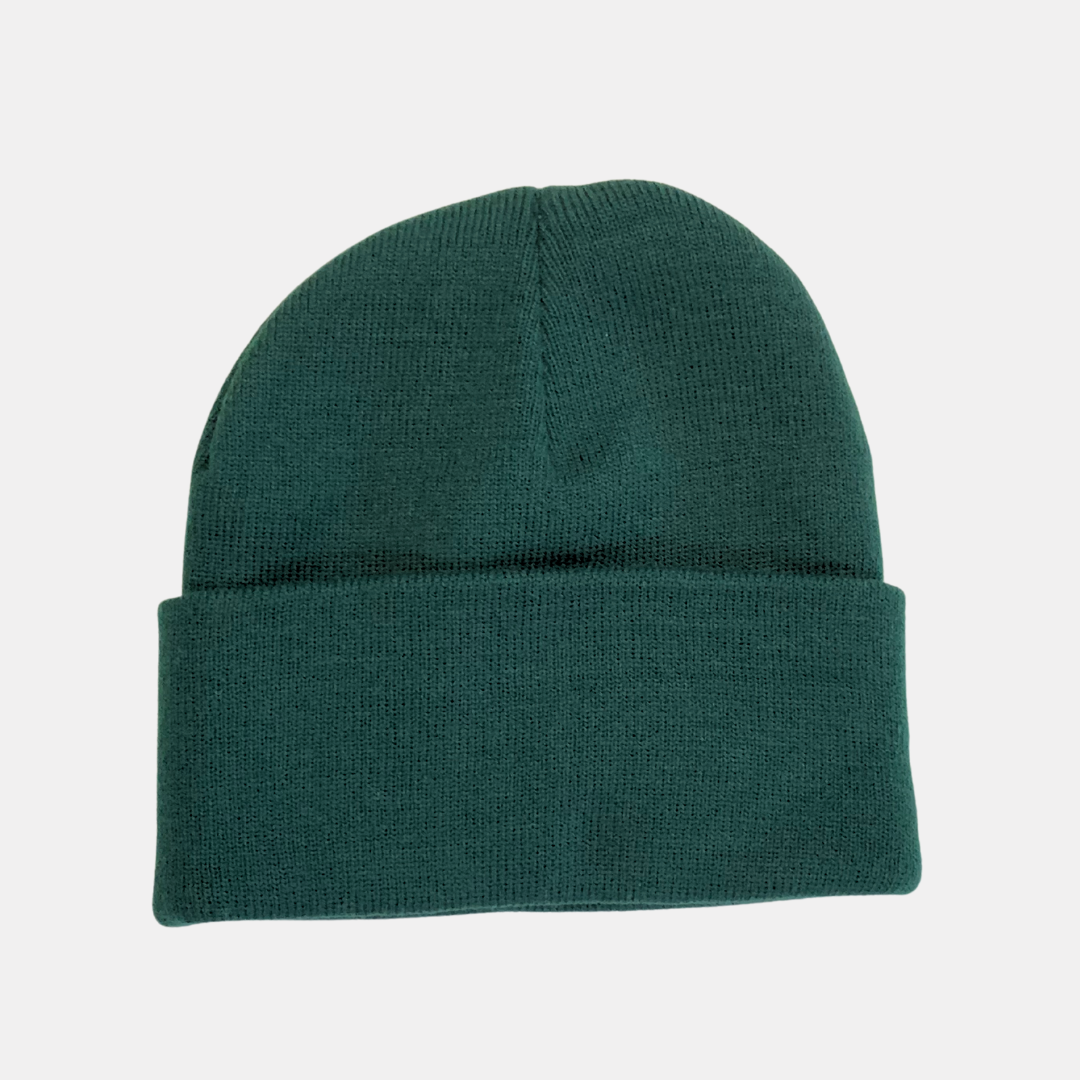 Forest Green Cuffed Beanie