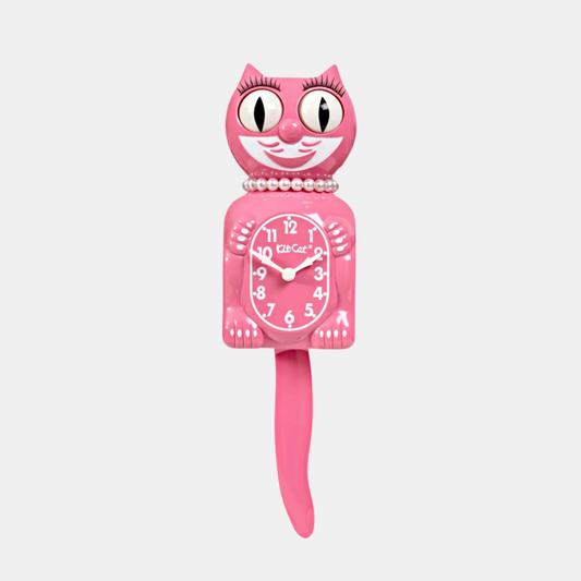 Pink Satin Lady Kit-Cat Klock
