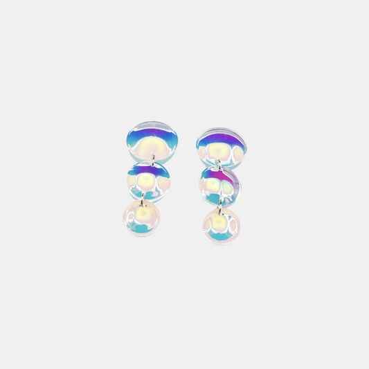 Solar Bubble Drop Earrings