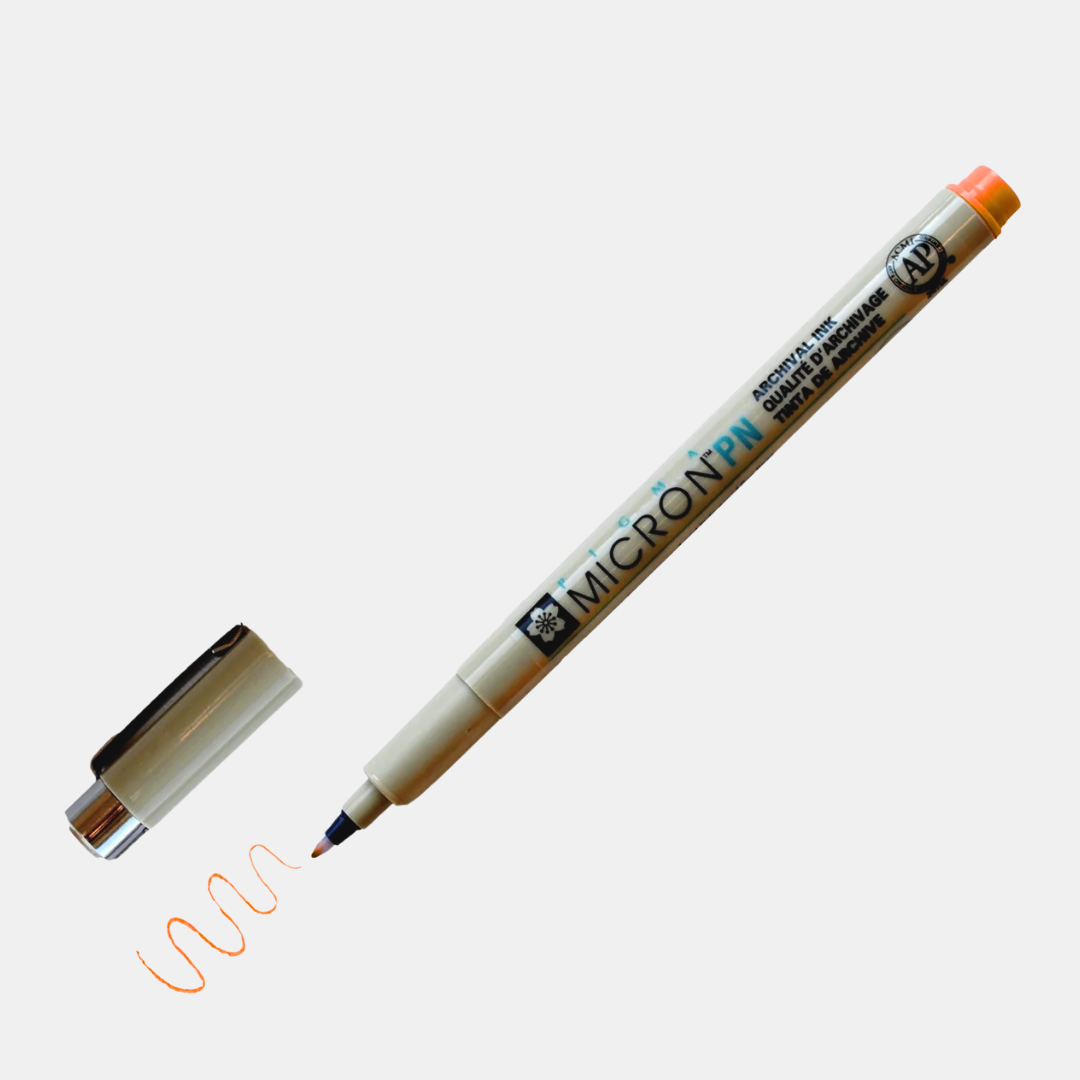 Orange Pigma Micron Pen