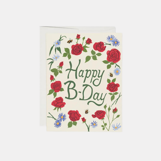 Blooming Roses Birthday Greeting Card