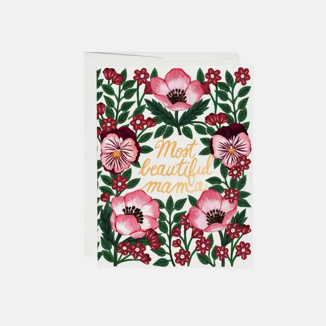 Most Beautiful Mama Mother's Day Greeting Card