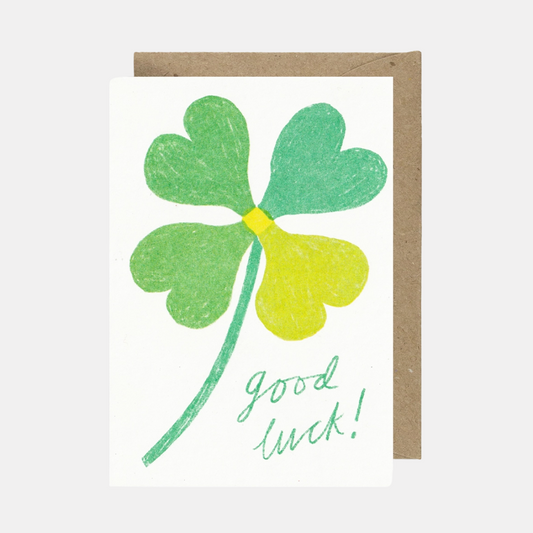 Good Luck Clover Card