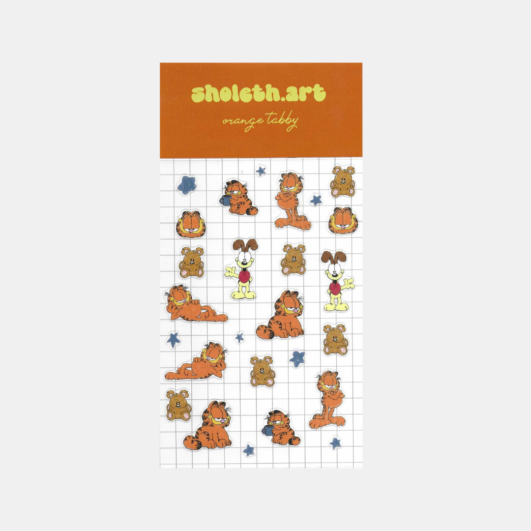 Orange Tabby Sticker Sheet