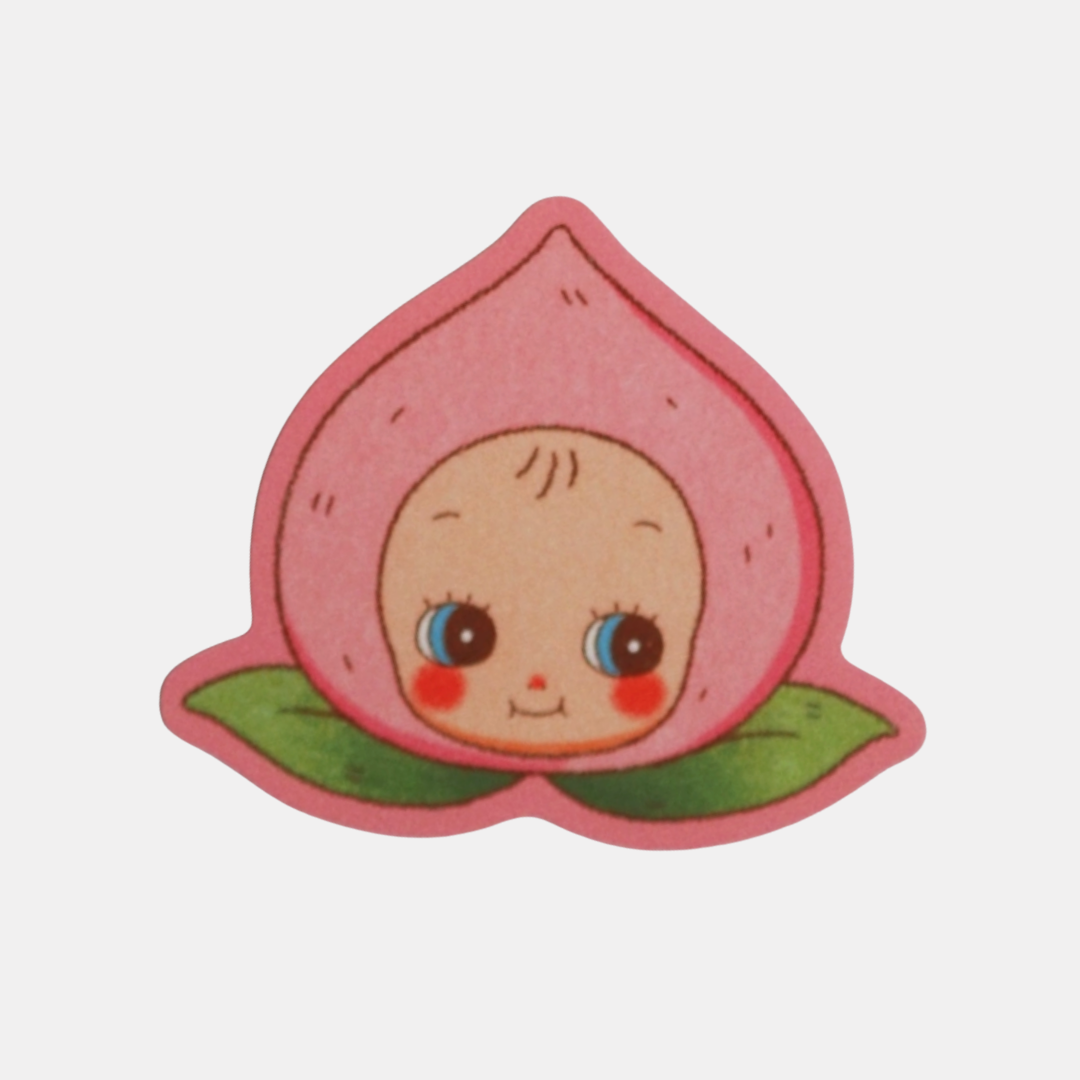 Peach Kewpie Sticker