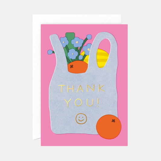 Thank You Shopping Bag Card