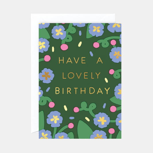 Lovely Birthday Flowers Card