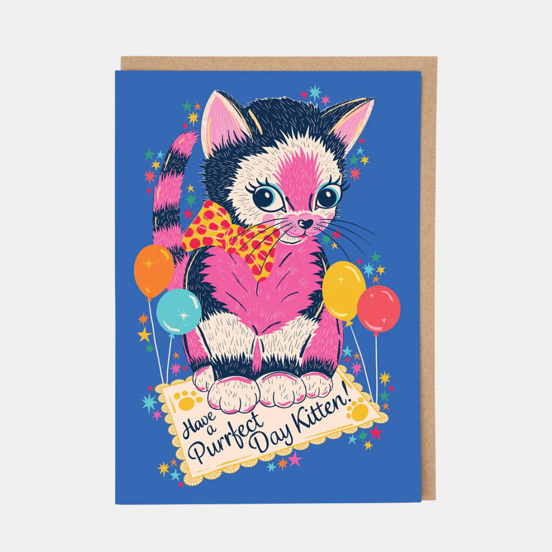 Purrfect Day Birthday Card
