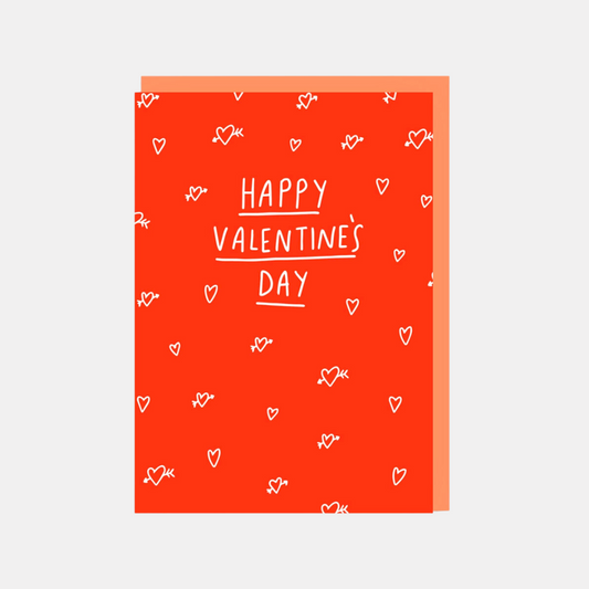 Happy Valentine's Day Cupid's Hearts Card