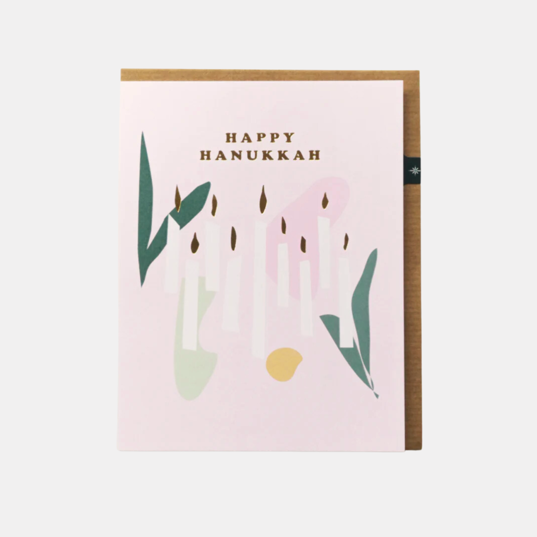 Happy Hanukkah Candles Card