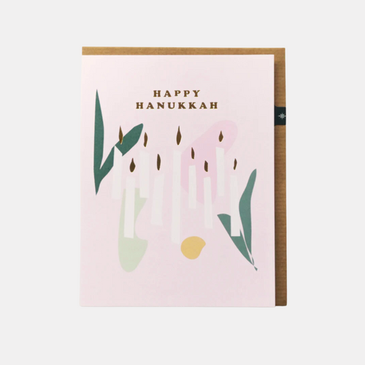 Happy Hanukkah Candles Card
