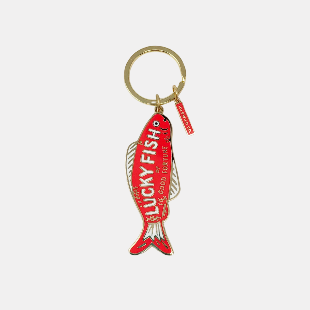Lucky 2025 fish keychain