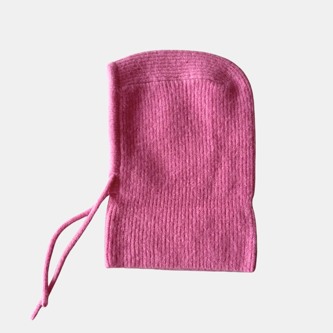 Pink Knit Hood