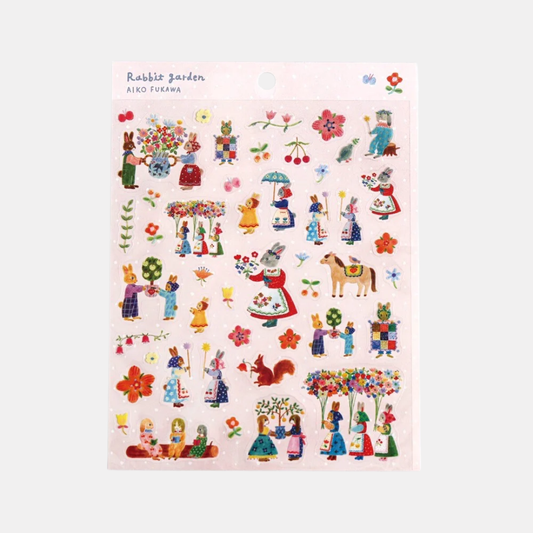 Rabbit Garden Sticker Sheet