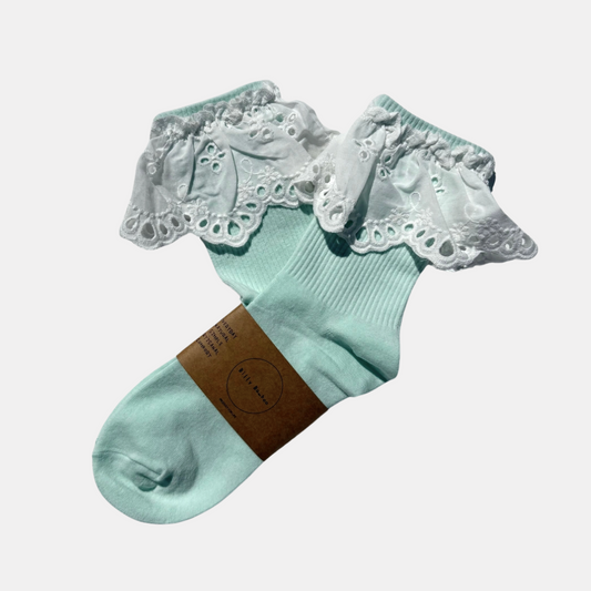 Mint Lace Socks