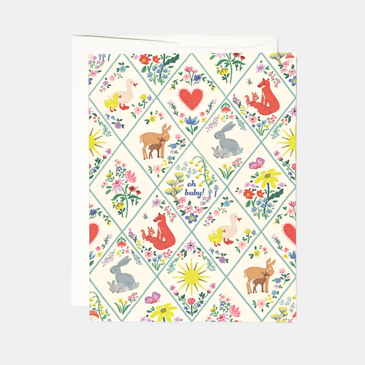 Oh Baby! Woodland Critters Card