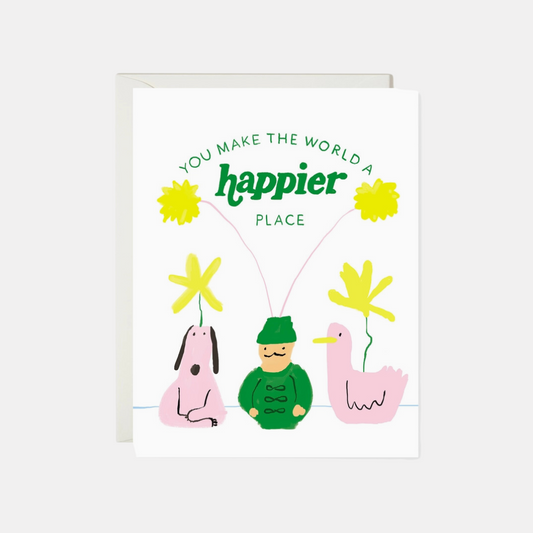 Happier Place Vases Card