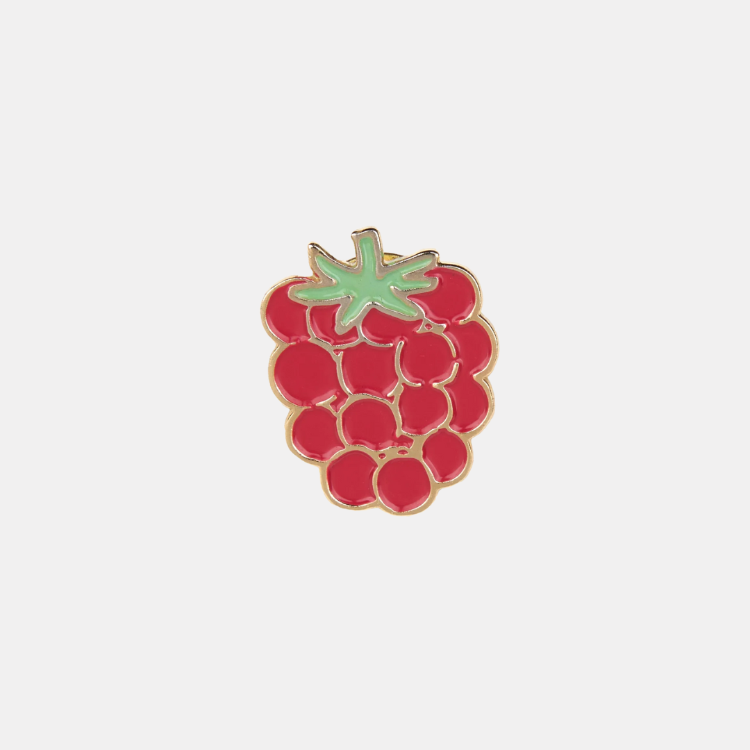 Raspberry Enamel Pin