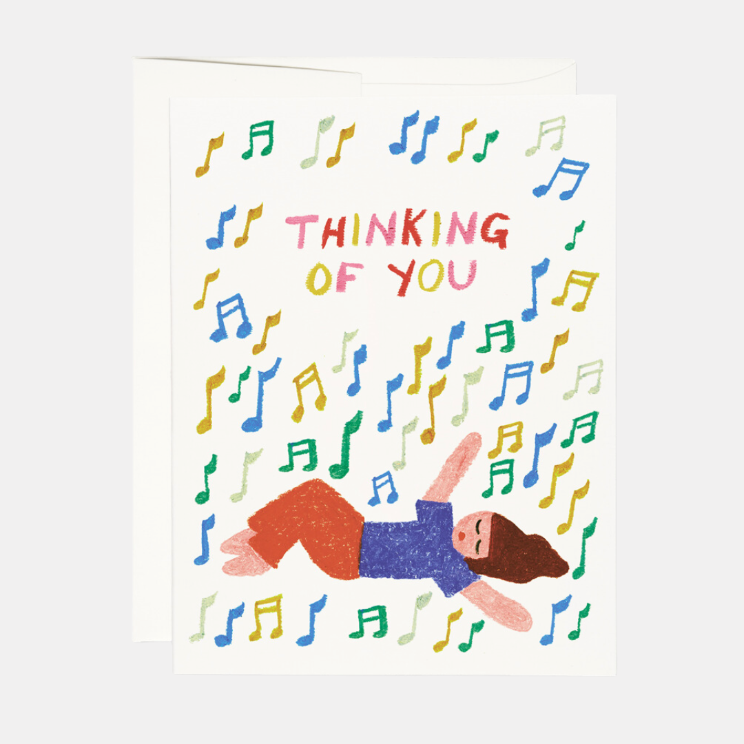 Thinking Of You Music Notes Card