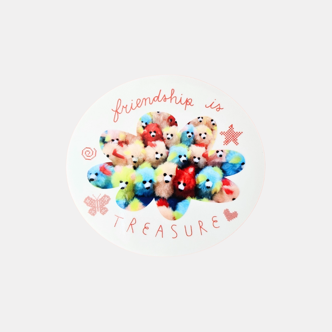 Friendship Is Treasure Sticker