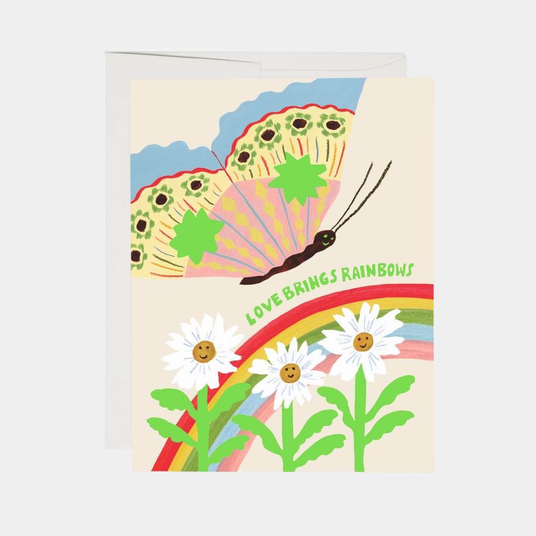 Love Brings Rainbows Card