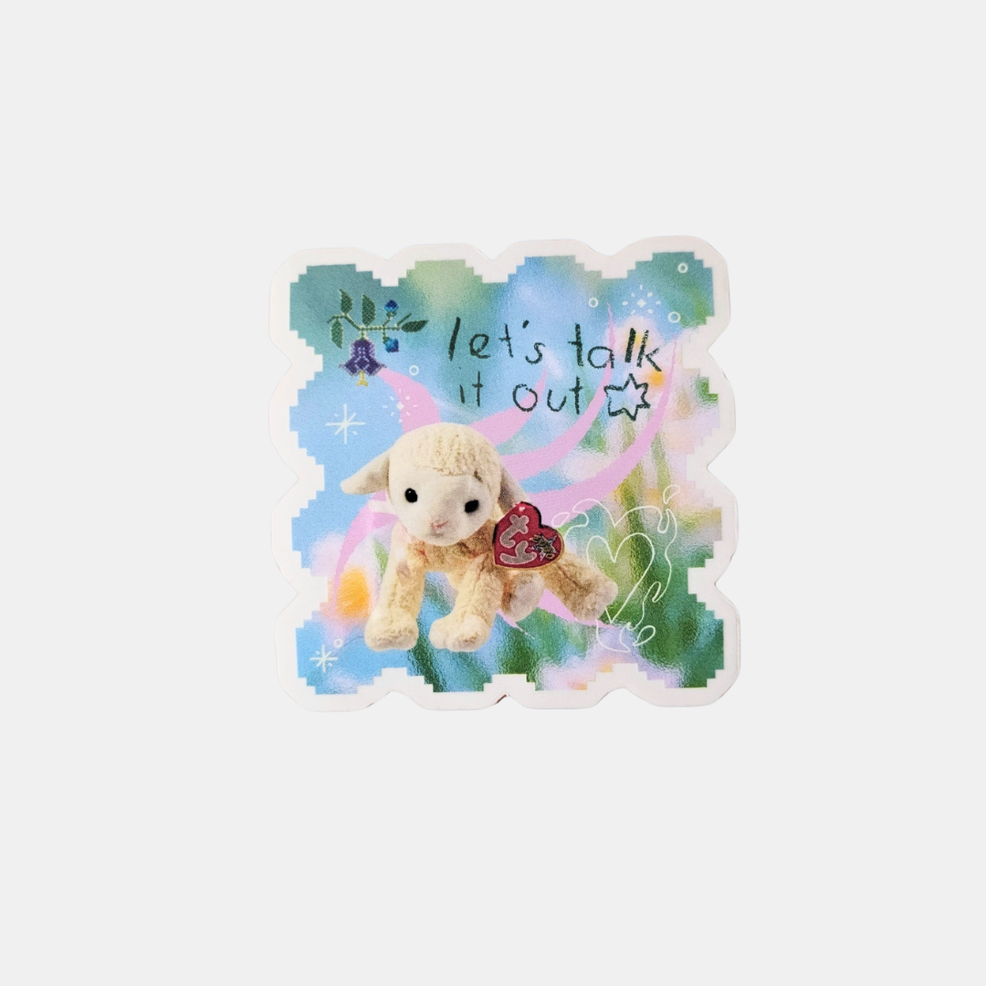 Talk It Out Lamb Sticker