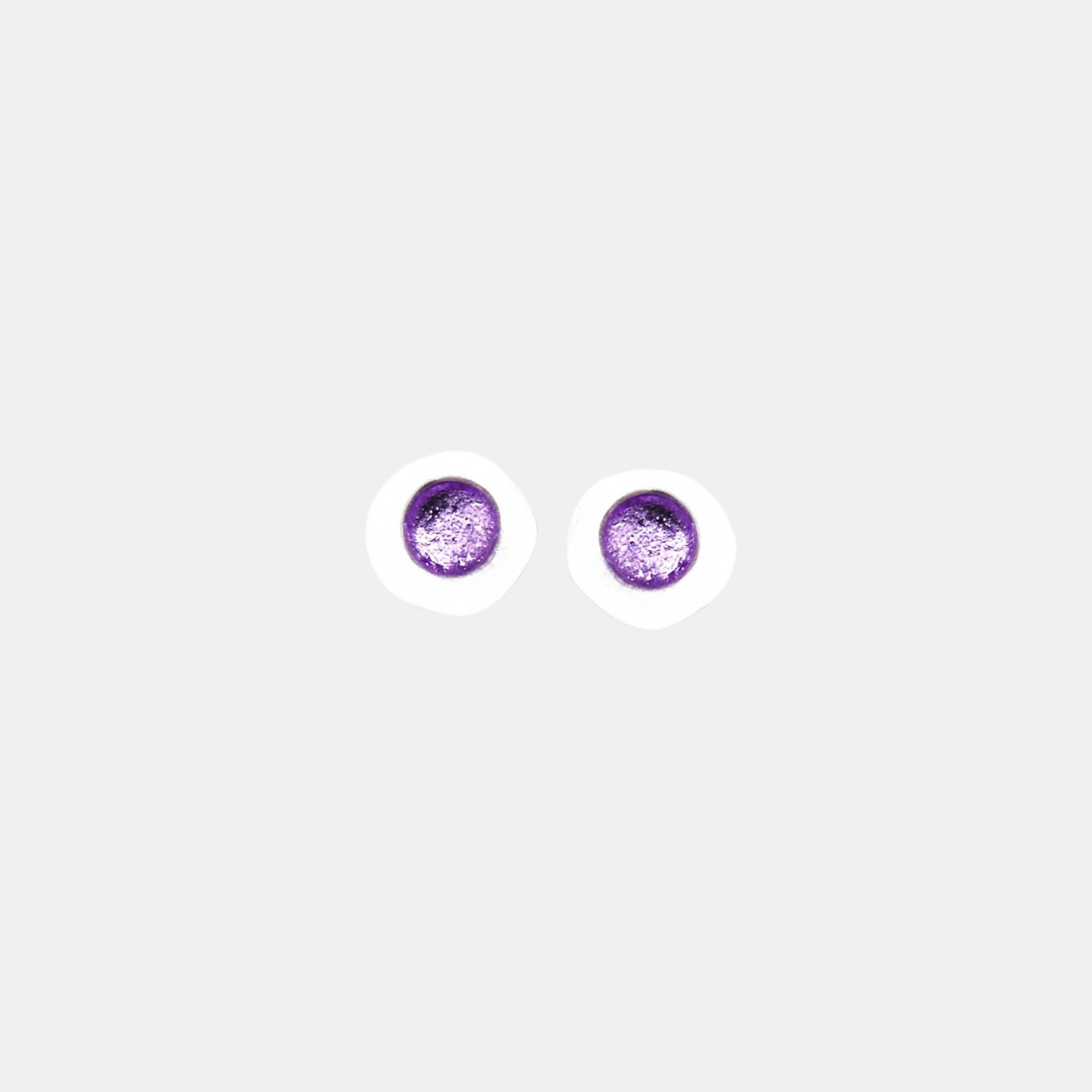 Lilac Gem Studs