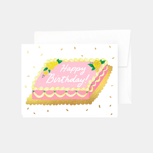 Happy Birthday Sheet Cake Card