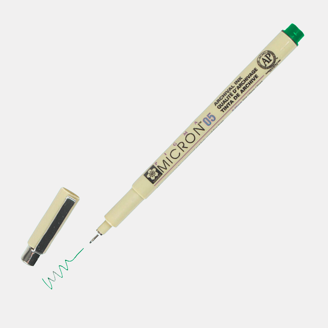 Green Pigma Micron Pen