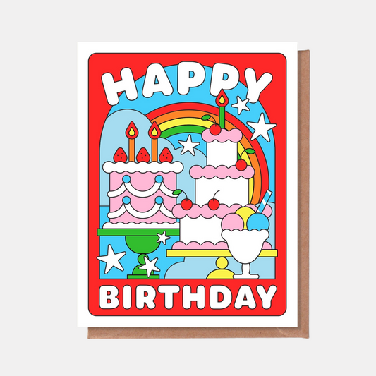 Happy Birthday Desserts Card