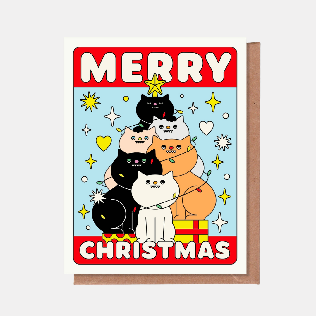 Merry Christmas Cat Card