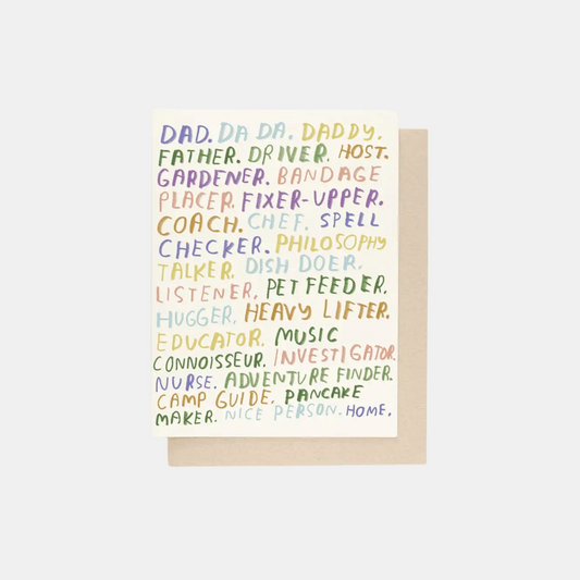 Dad, You're All That Card