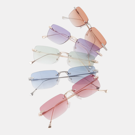 Tinted Rimless Sunglasses