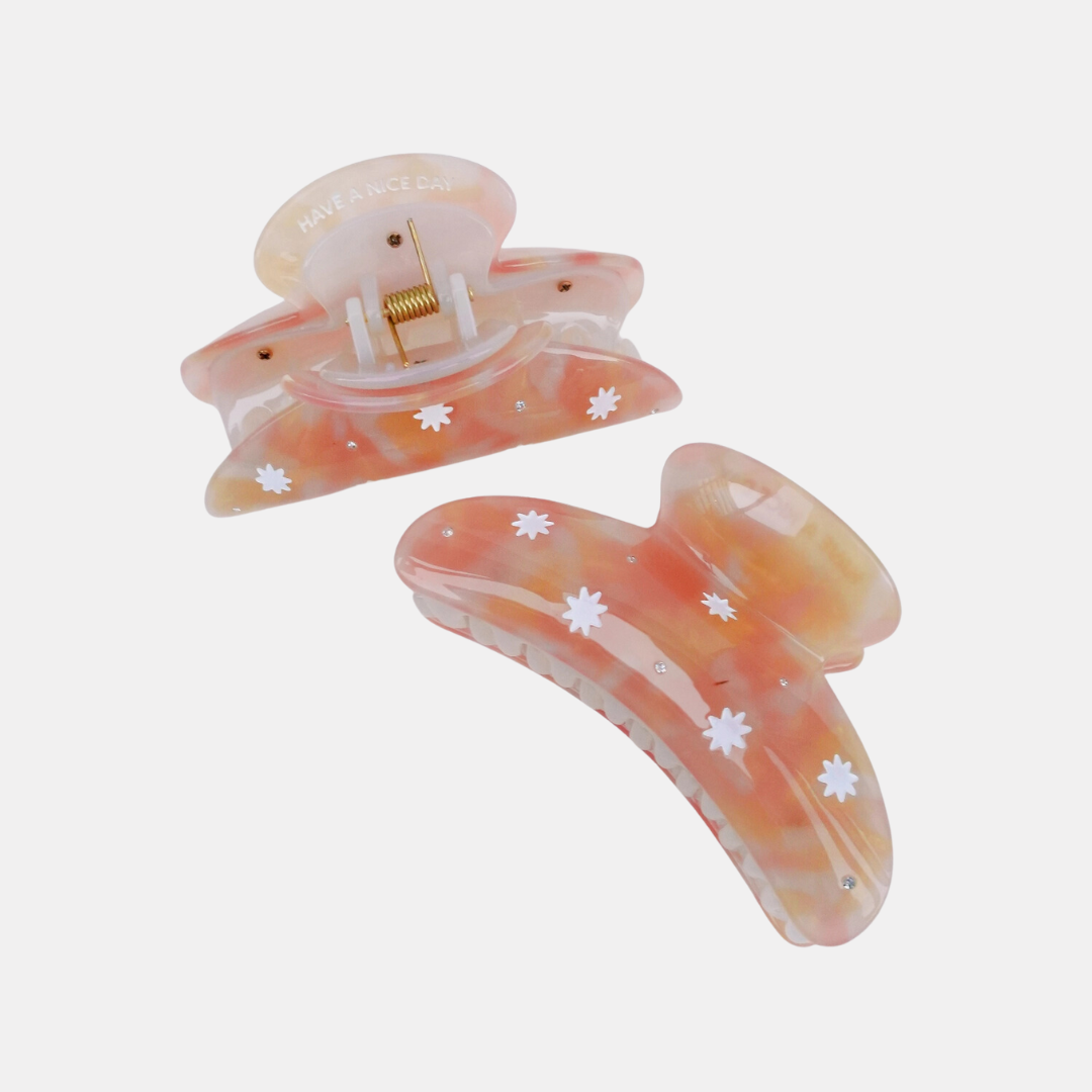 Marble Stars Hair Claw