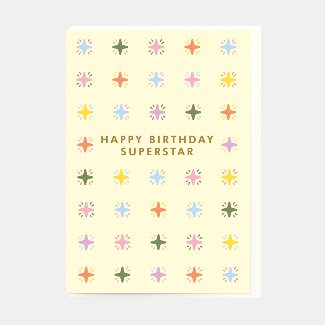 Happy Birthday Superstar Card